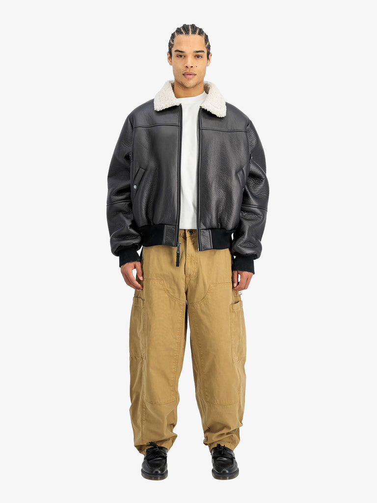 ALPHA INDUSTRIES giubbotto b-15 mod winter uomo nero