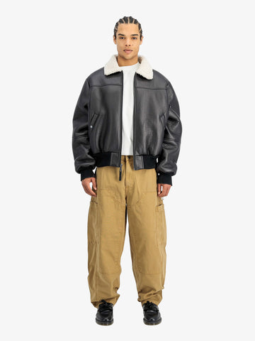 ALPHA INDUSTRIES giubbotto b-15 mod winter uomo nero