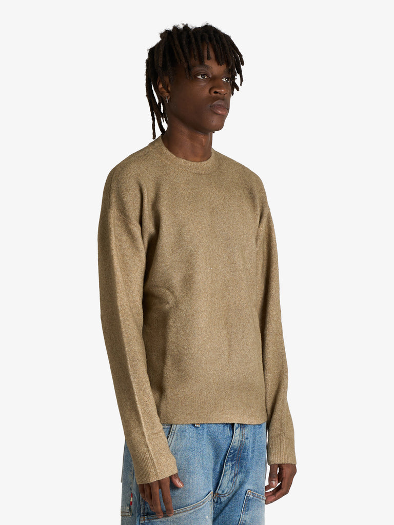 AMISH maglia pullover con texture spray uomo verde