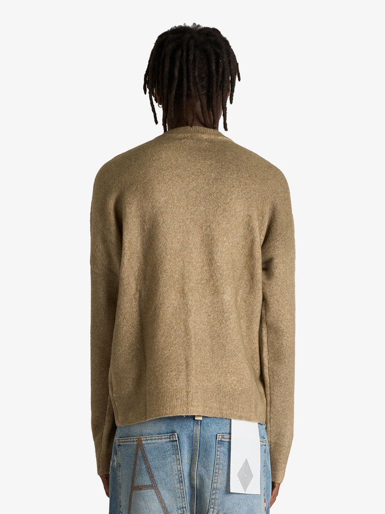 AMISH maglia pullover con texture spray uomo verde