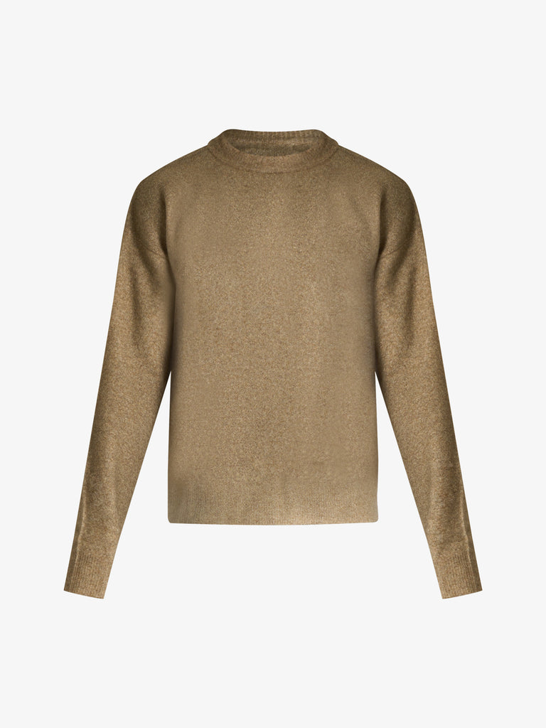 AMISH maglia pullover con texture spray uomo verde