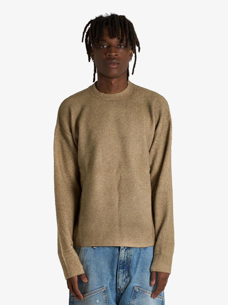 AMISH maglia pullover con texture spray uomo verde