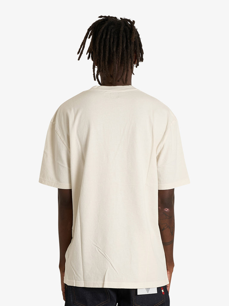 AMISH t-shirt girocllo con stampa no rules uomo bianco