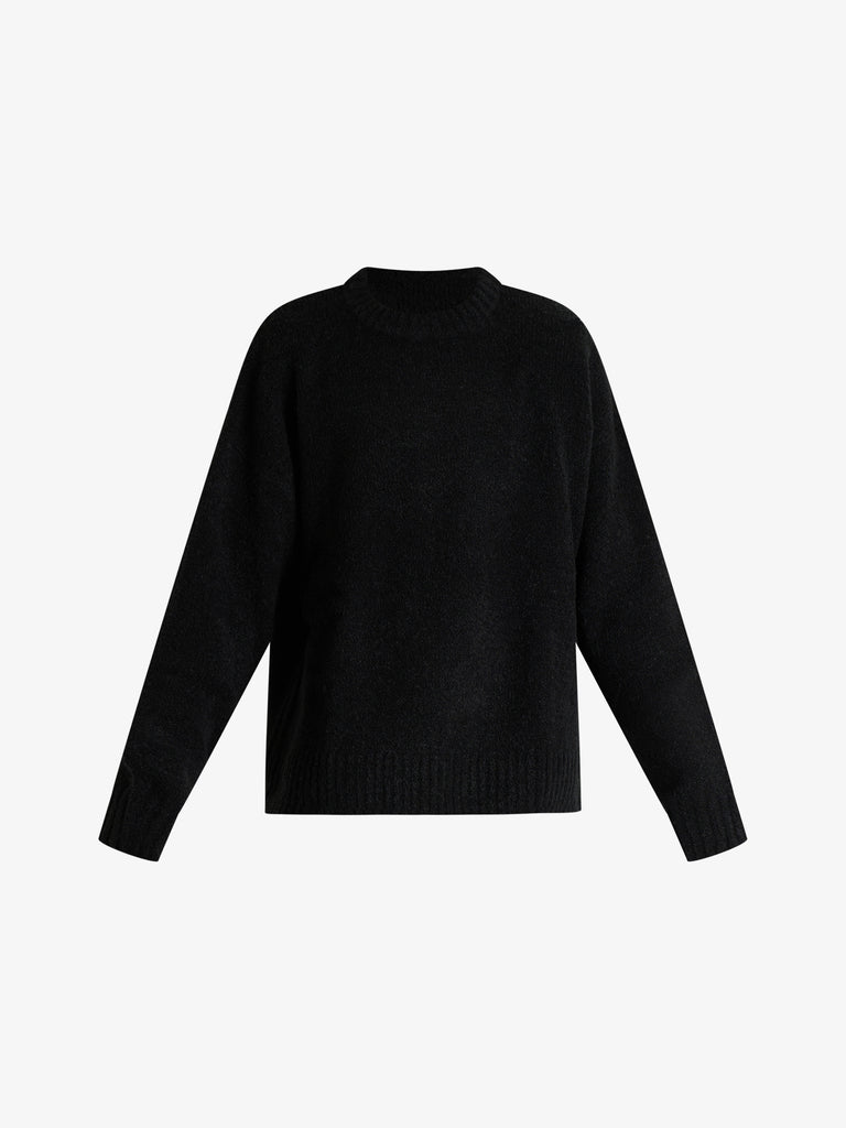 AMISH maglia pullover in bouclè uomo nero