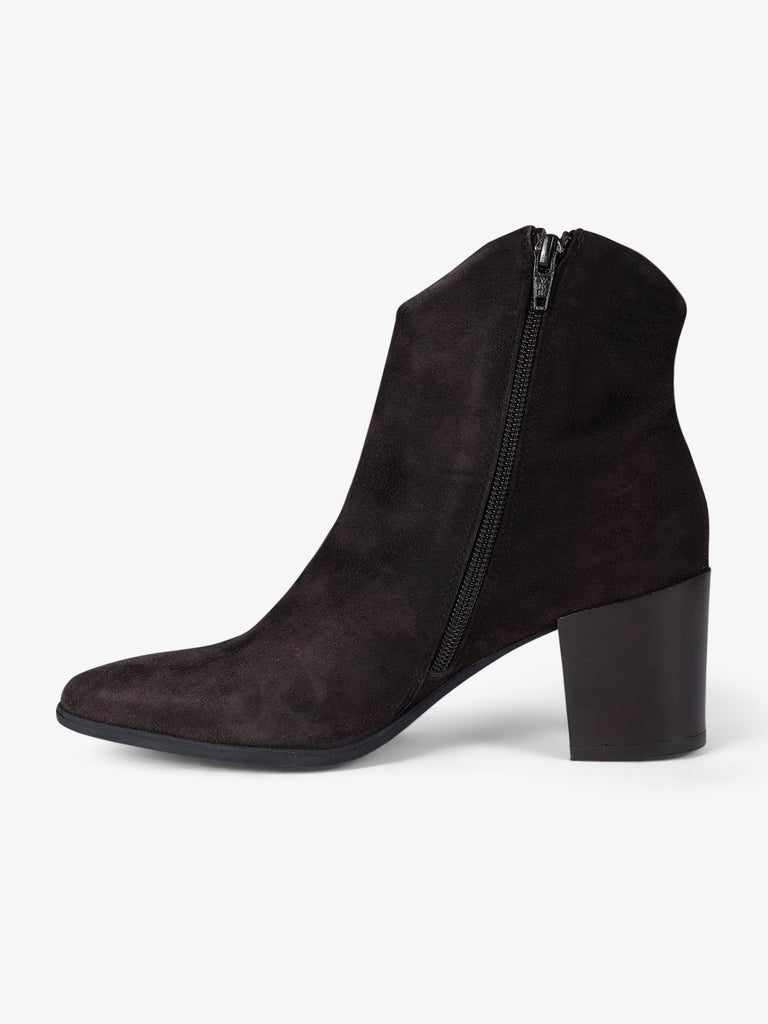 ANCAMY stivaletti donna at152 pelle marrone