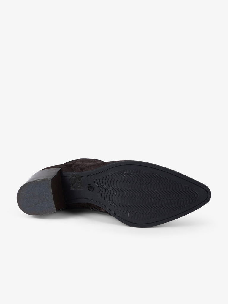 ANCAMY stivaletti donna at152 pelle marrone