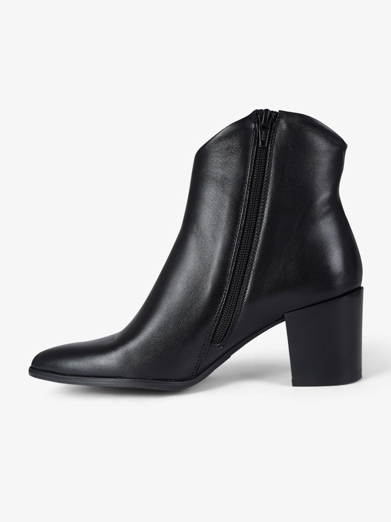 ANCAMY stivaletti donna at152 pelle nero