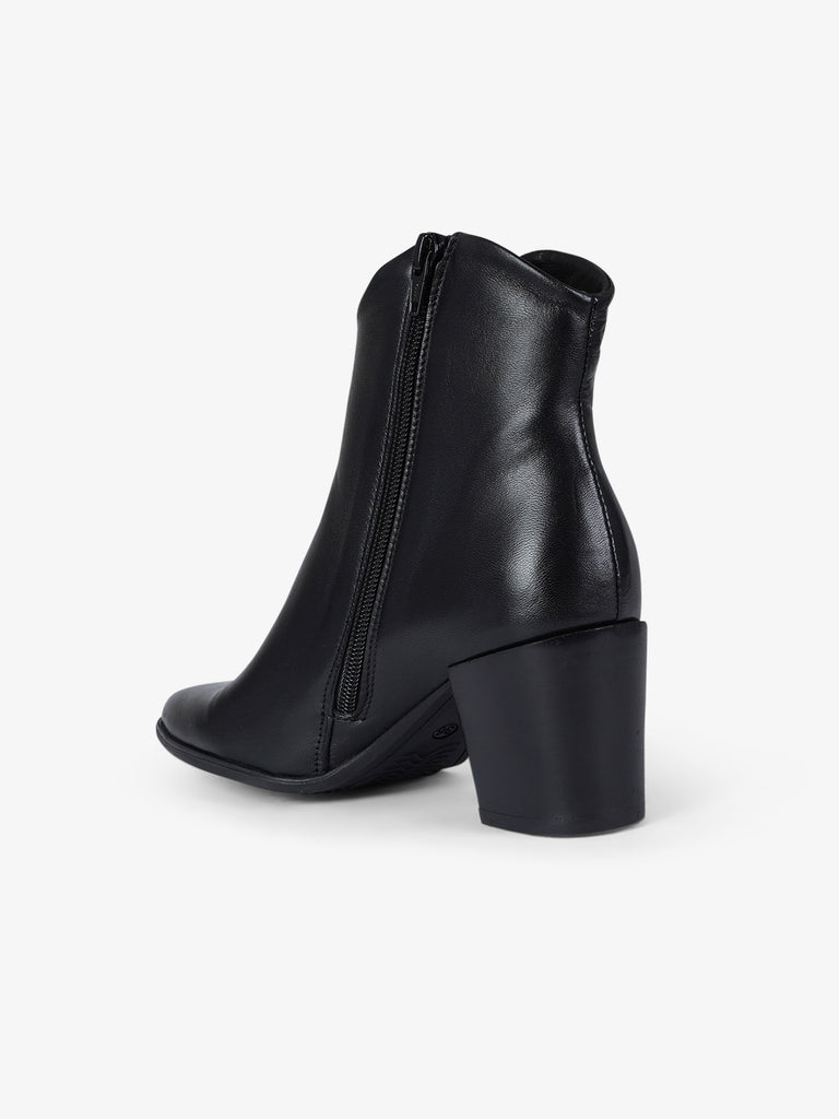 ANCAMY stivaletti donna at152 pelle nero