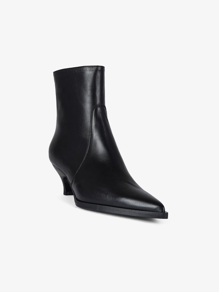 ANCAMY stivaletti donna av250 pelle nero