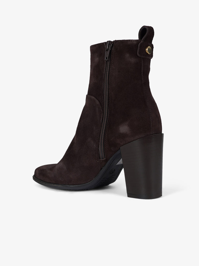 ANCAMY stivaletti donna av90 pelle marrone