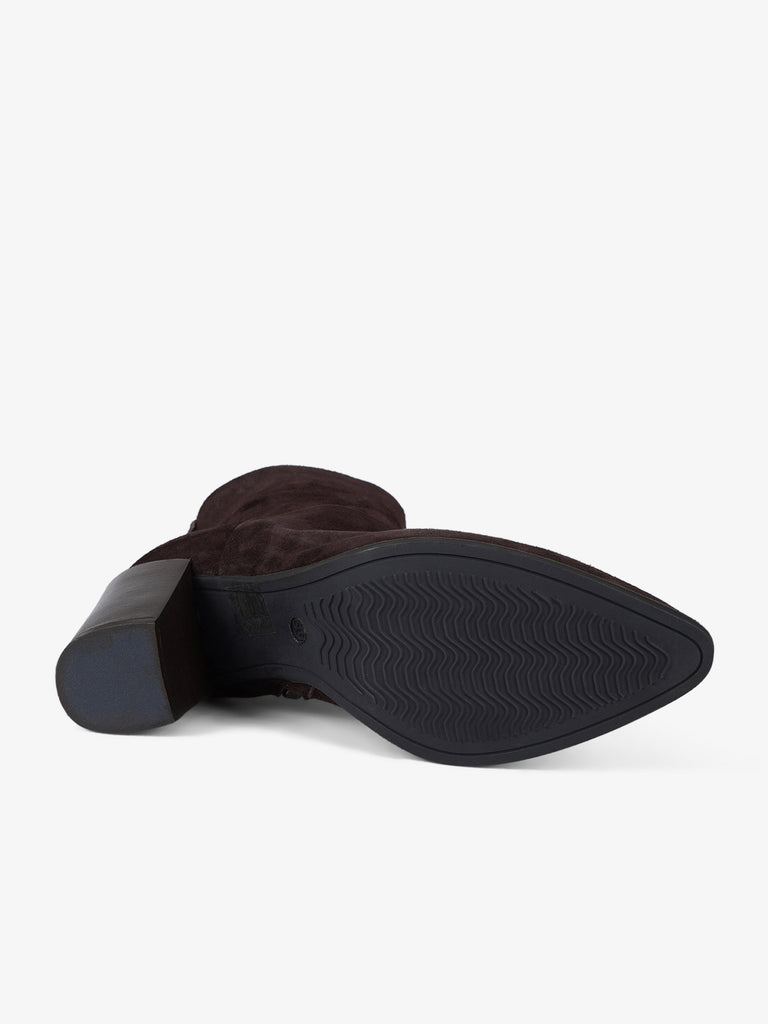 ANCAMY stivaletti donna av90 pelle marrone