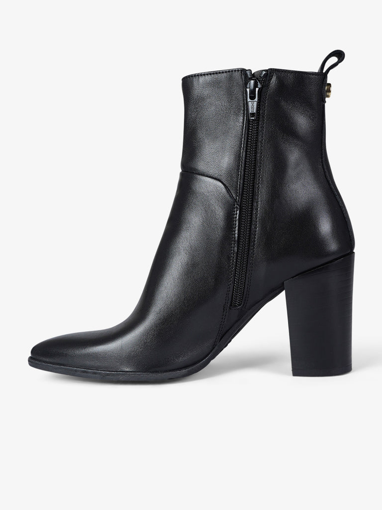 ANCAMY stivaletti donna av90 pelle nero
