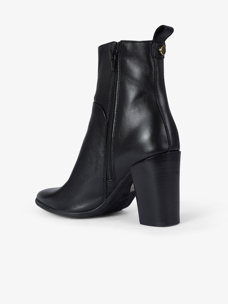 ANCAMY stivaletti donna av90 pelle nero