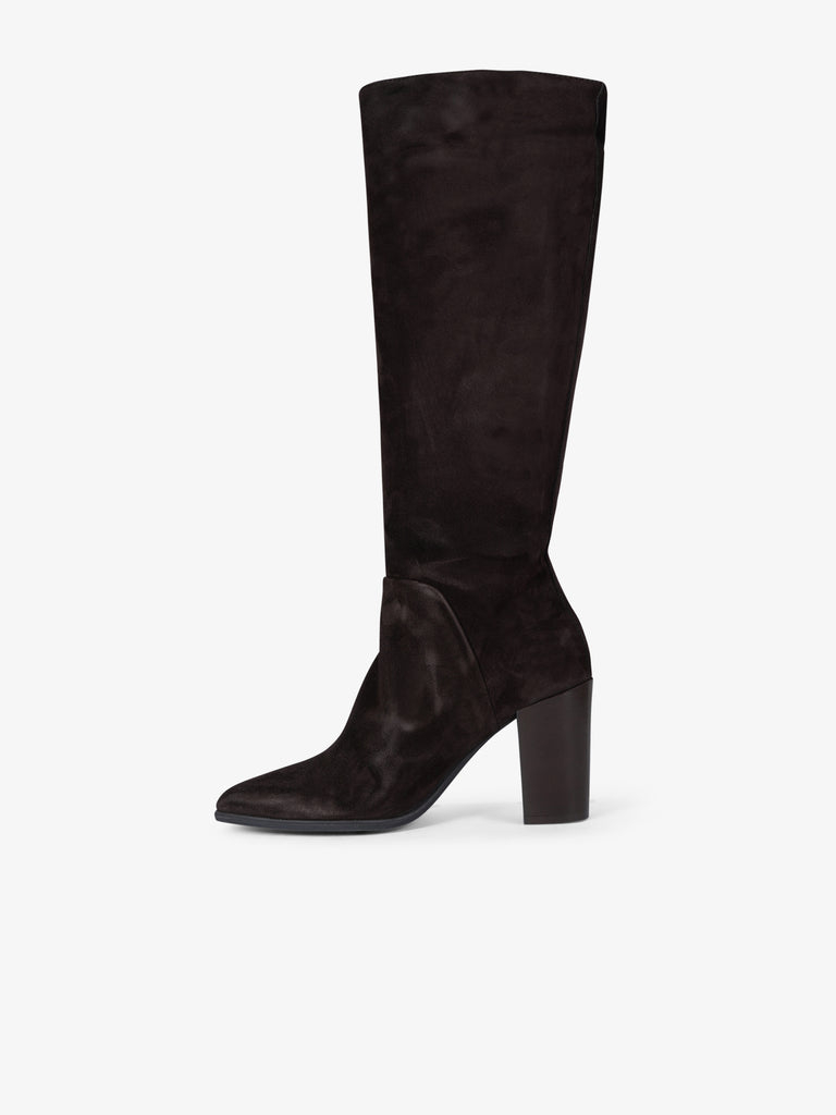 ANCAMY stivali donna av91 pelle marrone