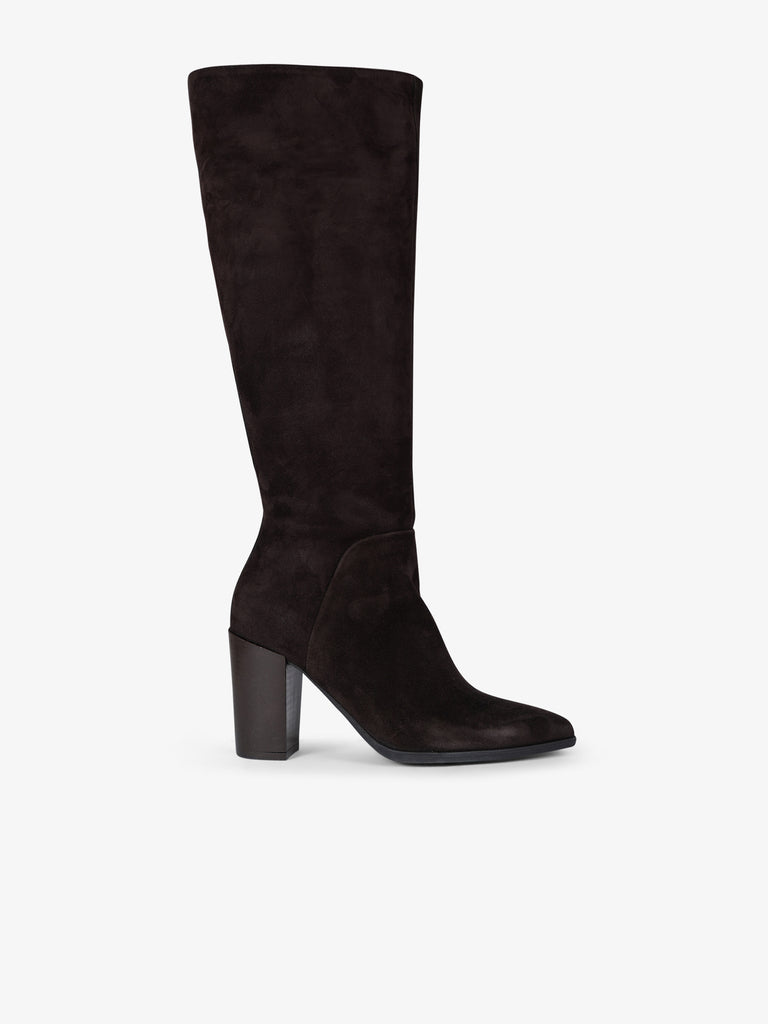 ANCAMY stivali donna av91 pelle marrone