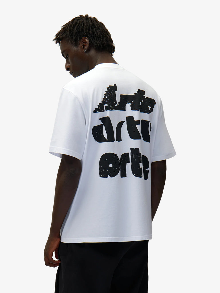 ARTE ANTWERP t-shirt multi arte print uomo bianco cotone