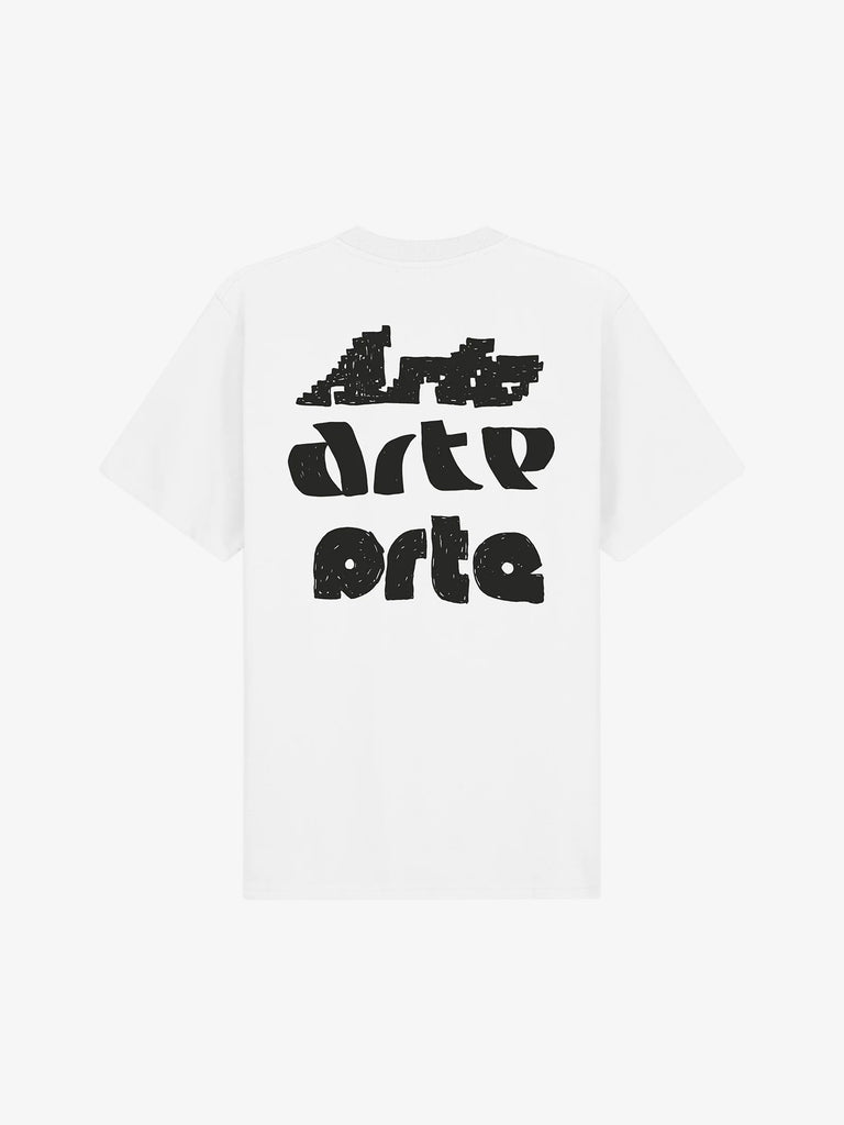 ARTE ANTWERP t-shirt multi arte print uomo bianco cotone