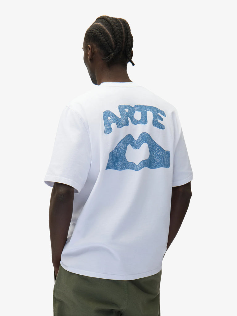 ARTE ANTWERP t-shirt diels scribble uomo bianco cotone