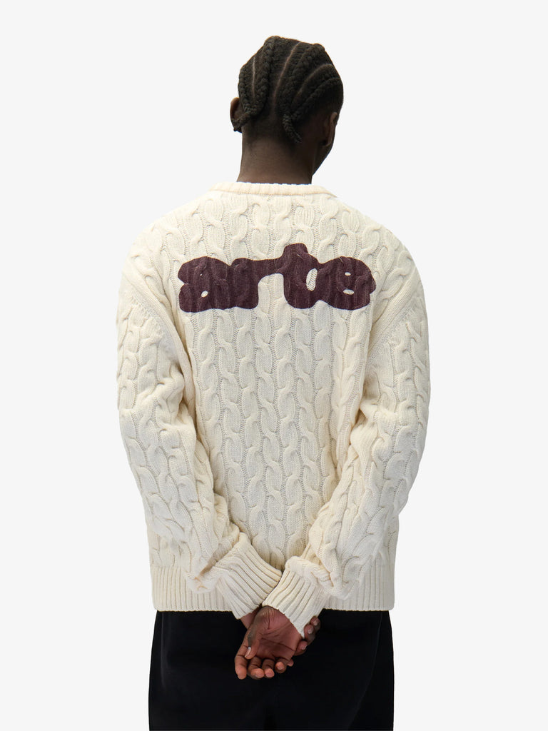 ARTE ANTWERP maglia a maniche lunghe arte uomo beige lana