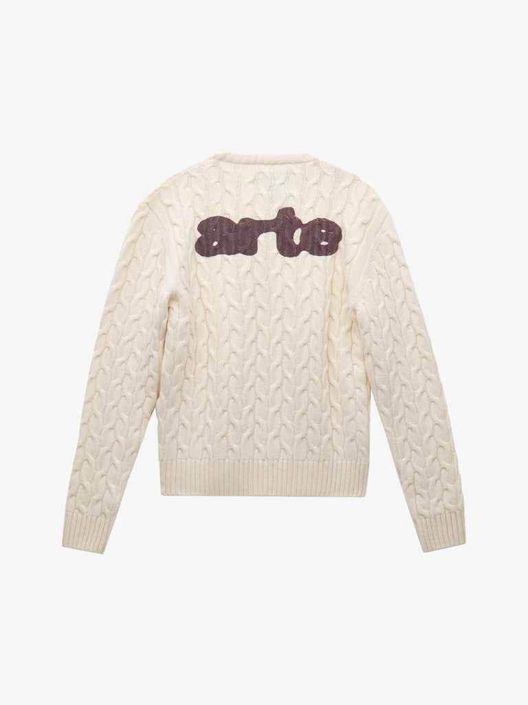 ARTE ANTWERP maglia a maniche lunghe arte uomo beige lana