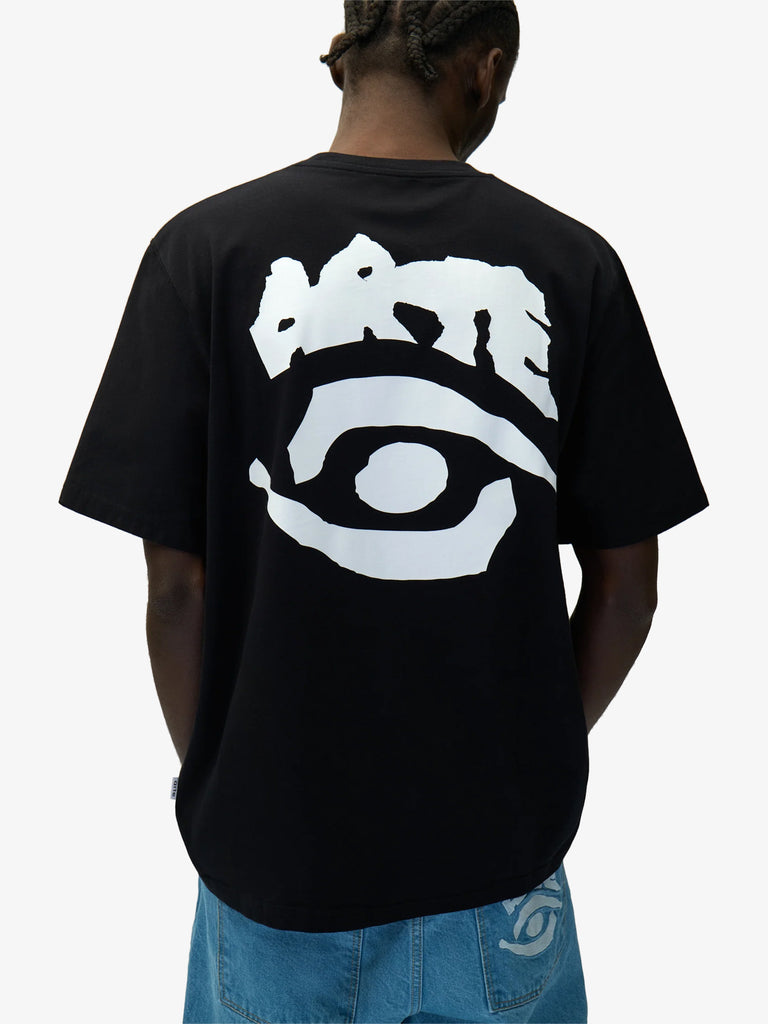 ARTE ANTWERP t-shirt eye print uomo nero cotone