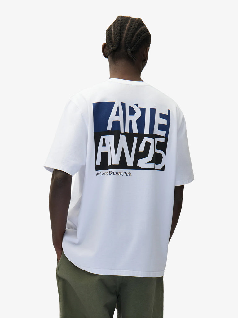 ARTE ANTWERP t-shirt cut out print uomo bianco cotone