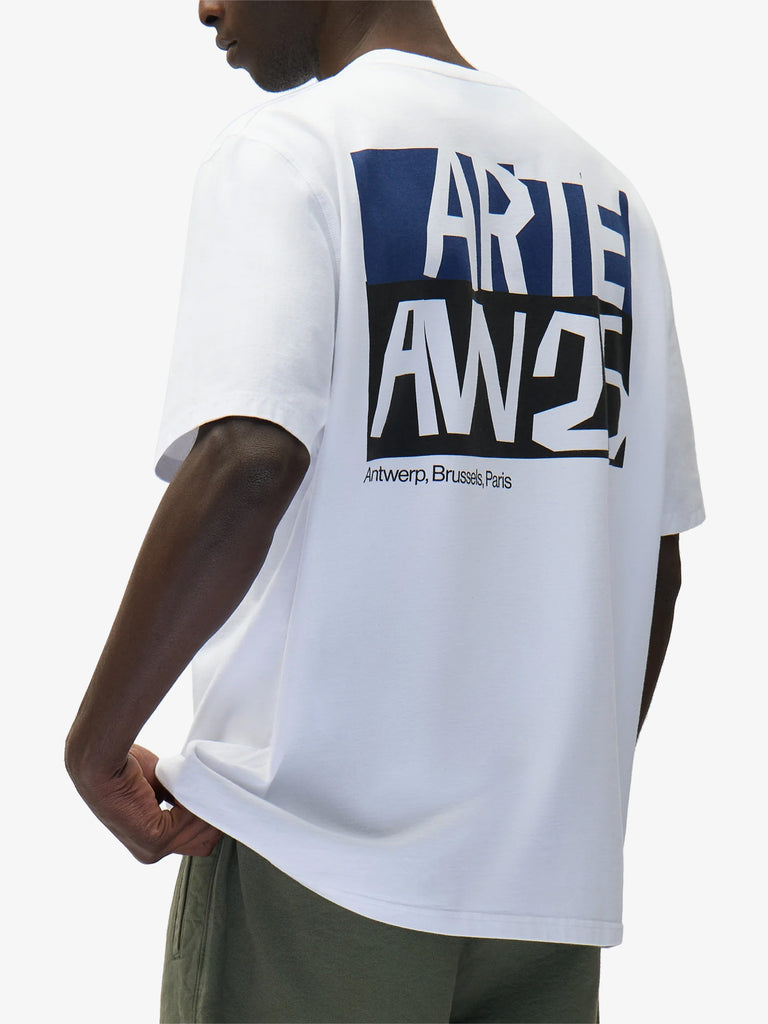 ARTE ANTWERP t-shirt cut out print uomo bianco cotone