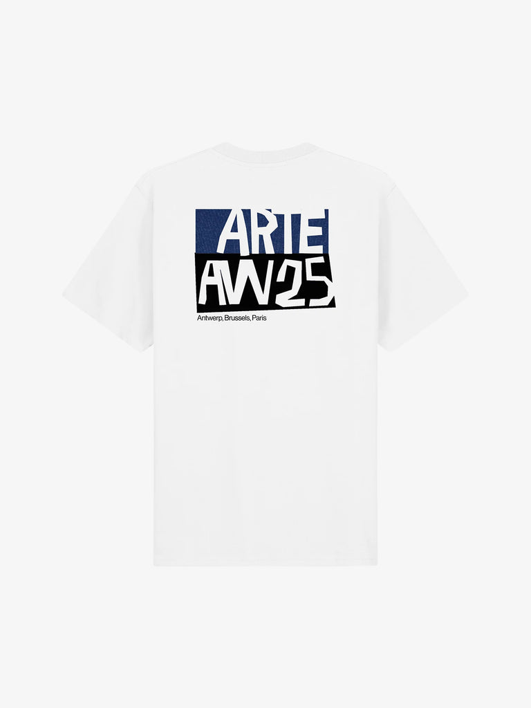 ARTE ANTWERP t-shirt cut out print uomo bianco cotone