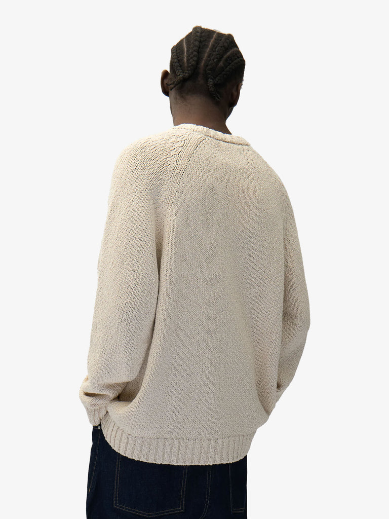 ARTE ANTWERP maglione pixel front uomo beige cotone