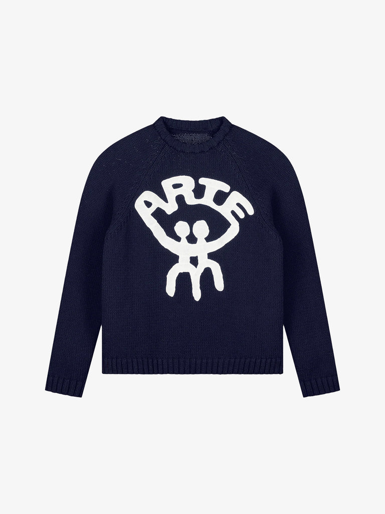 ARTE ANTWERP maglione all together uomo blu cotone