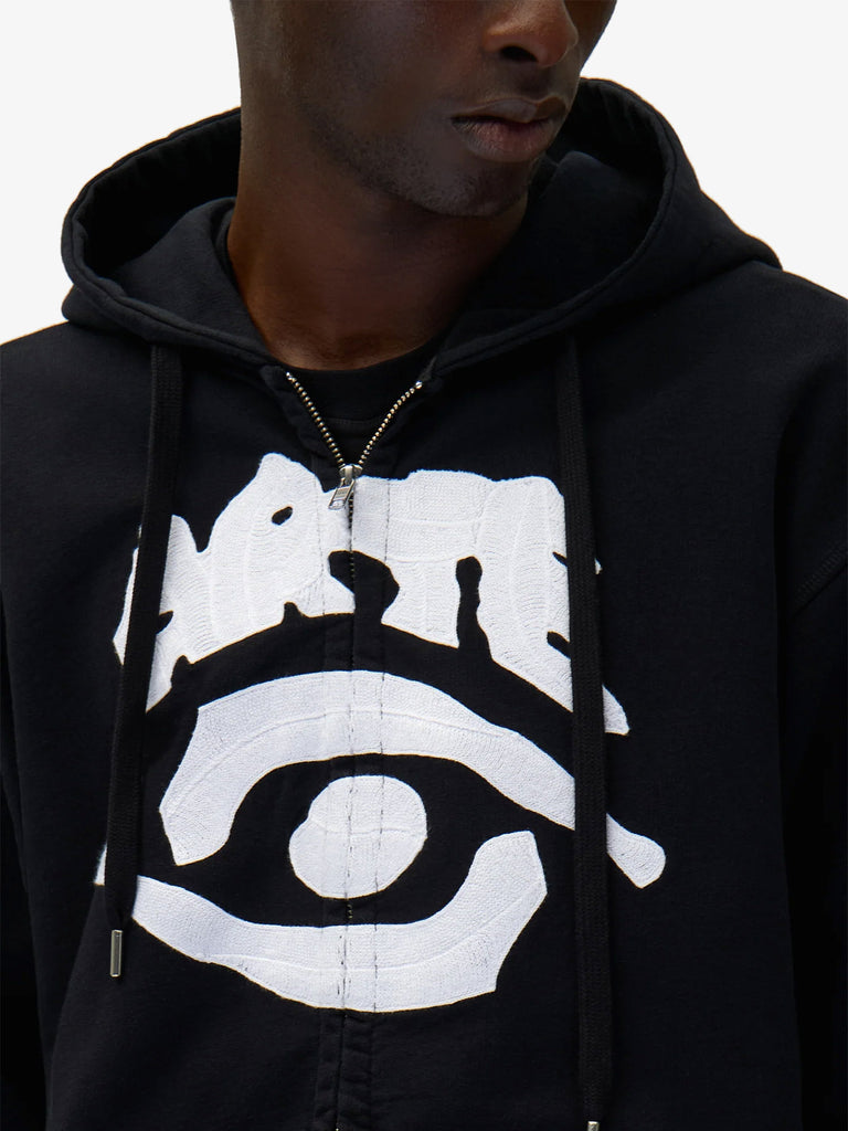 ARTE ANTWERP felpa con cappuccio eye front uomo nero