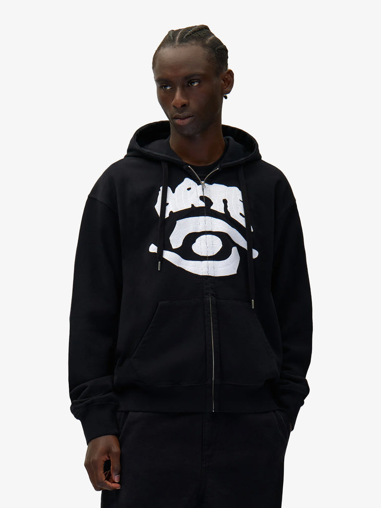 ARTE ANTWERP felpa con cappuccio eye front uomo nero