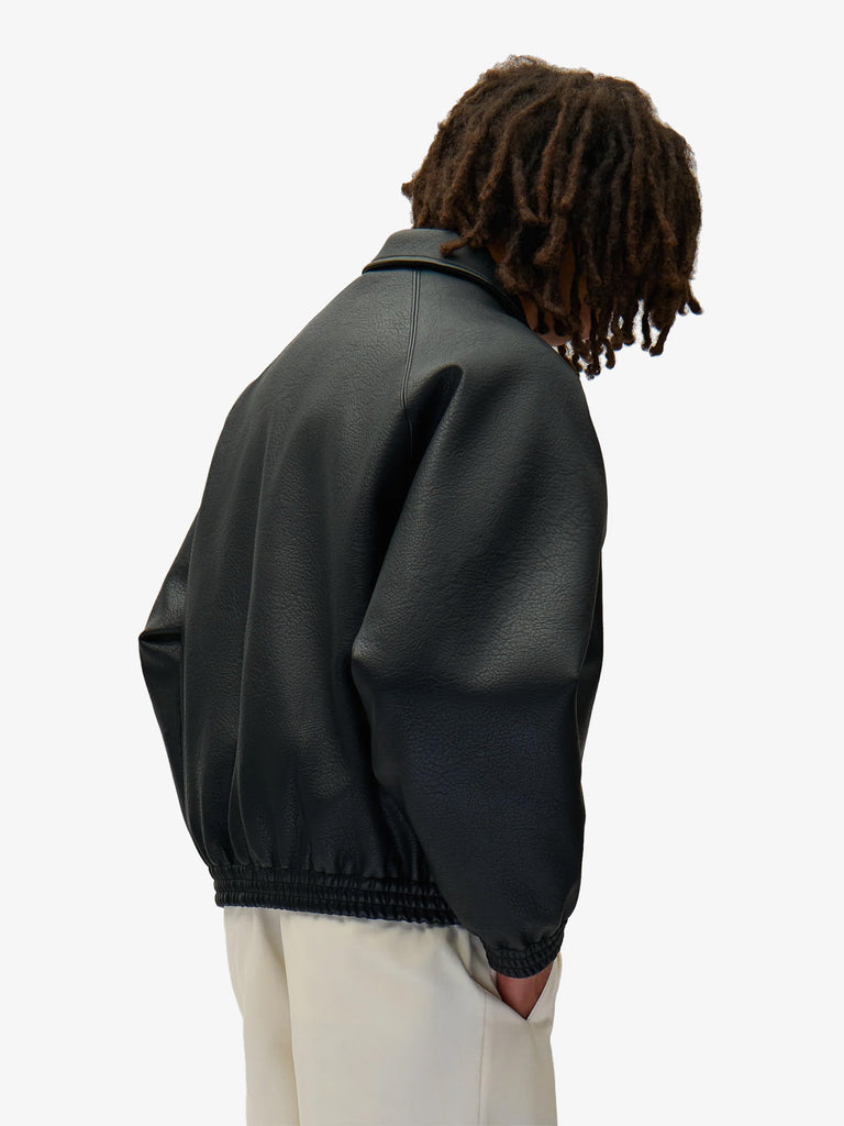 ARTE ANTWERP giubbotto basic leather uomo nero