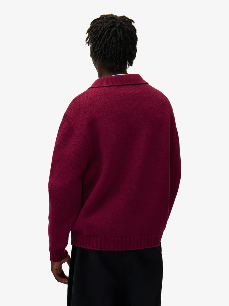 ARTE ANTWERP polo uomo bordeaux lana