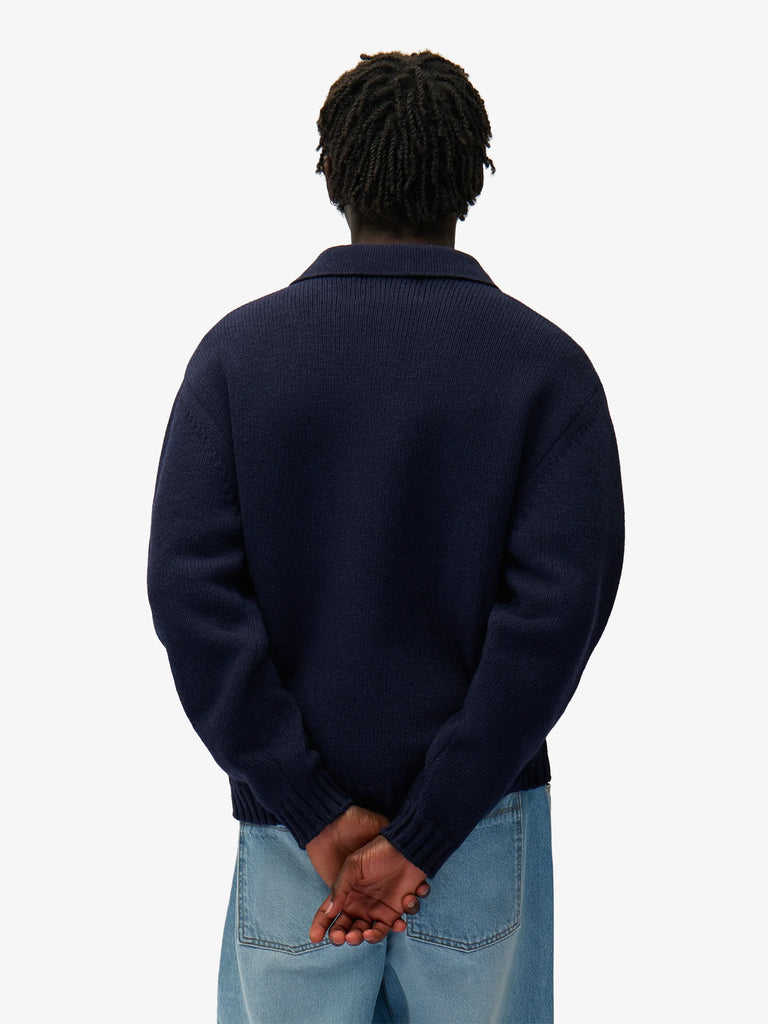ARTE ANTWERP polo uomo blu lana