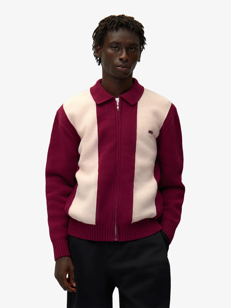 ARTE ANTWERP cardigan uomo bordeaux lana
