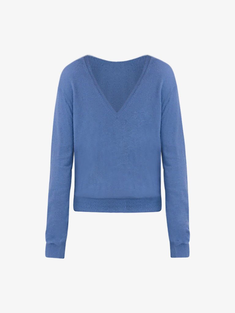 ARTLOVE maglia a maniche lunghe eden donna blu viscosa