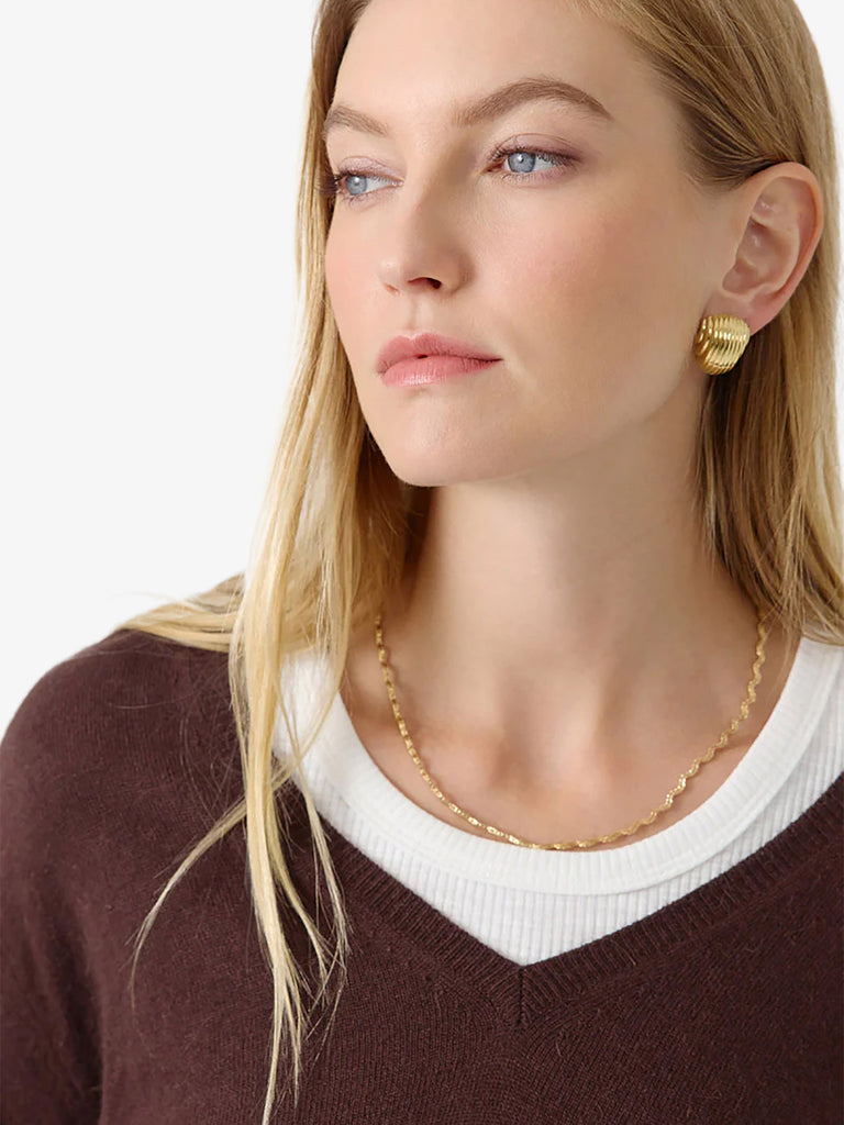 ARTLOVE maglia a maniche lunghe eden donna marrone viscosa