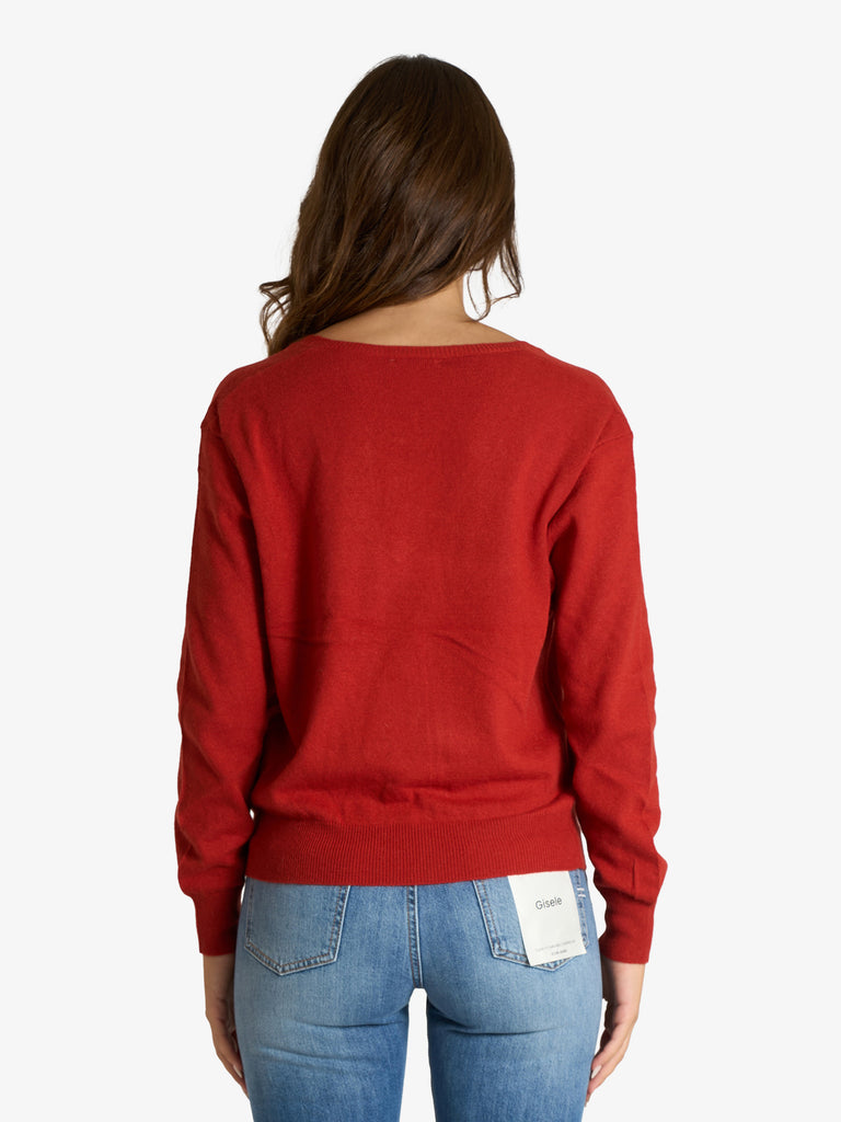 ARTLOVE maglia a maniche lunghe eden donna arancione viscosa