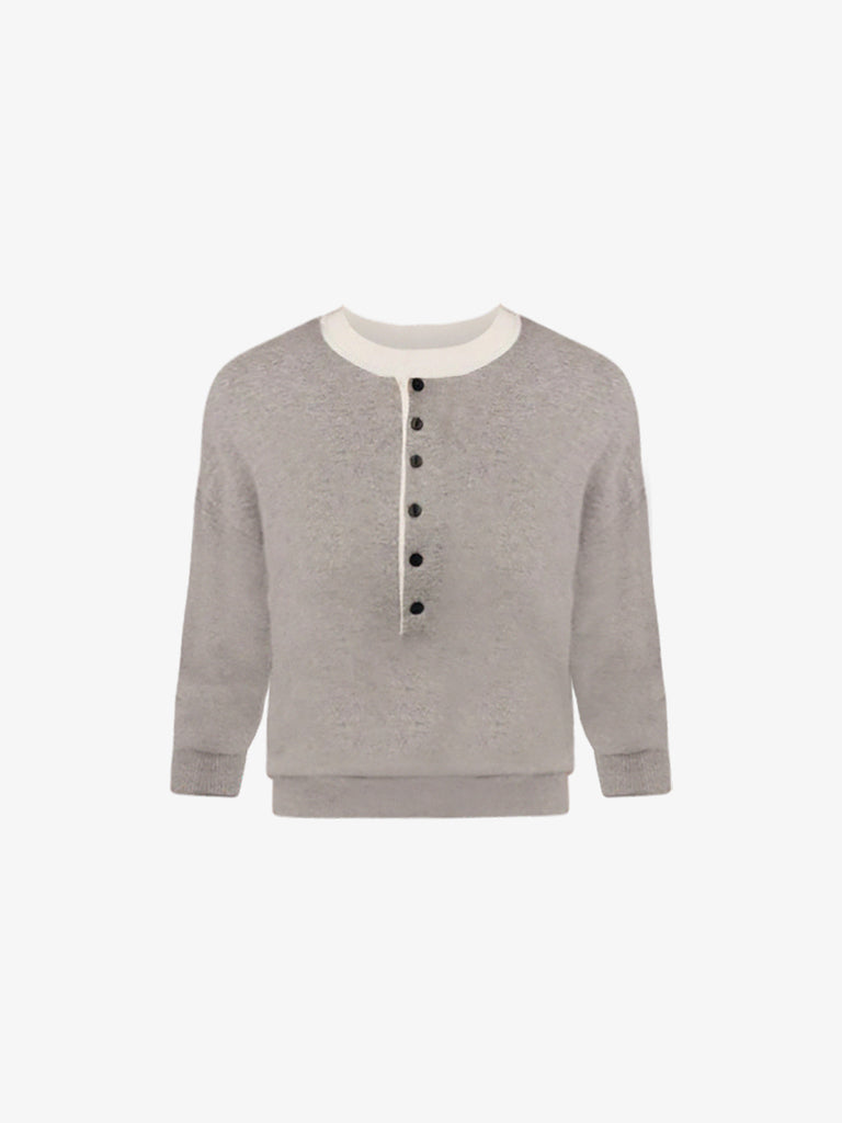 ARTLOVE maglia a maniche lunghe yolanda donna grigio