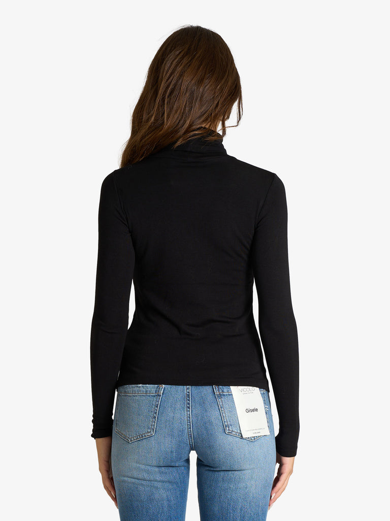 ARTLOVE maglia dolcevita eliza donna nero viscosa