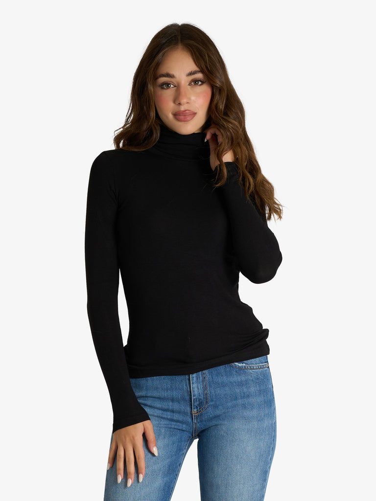 ARTLOVE maglia dolcevita eliza donna nero viscosa