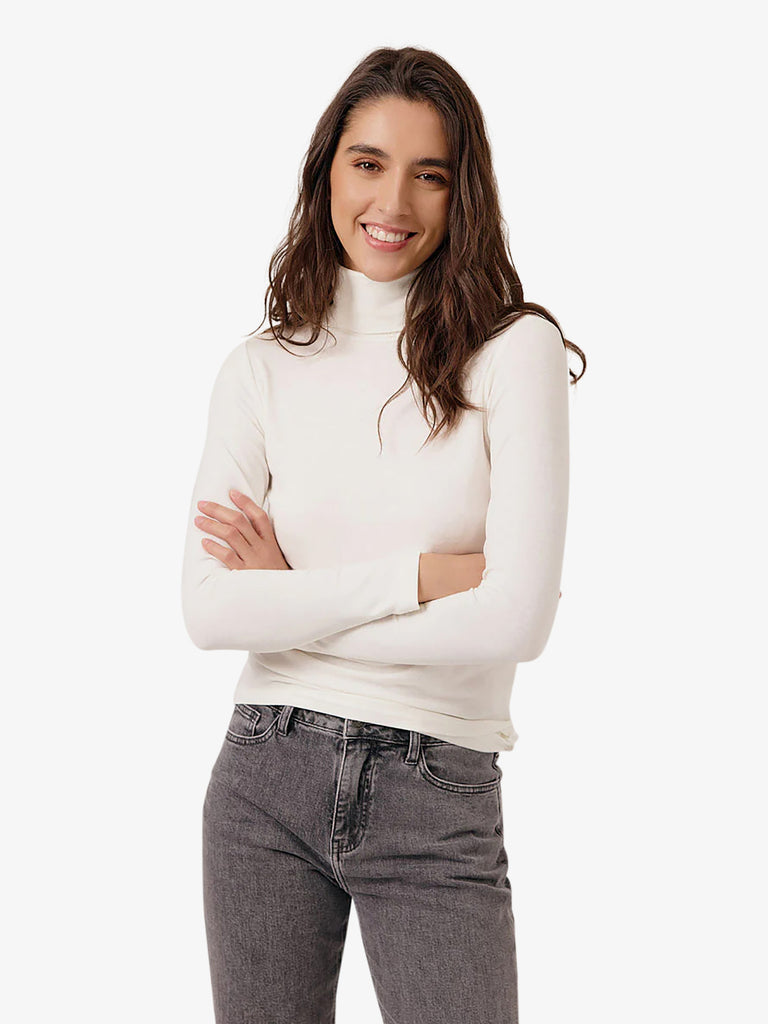 ARTLOVE maglia dolcevita eliza donna panna viscosa