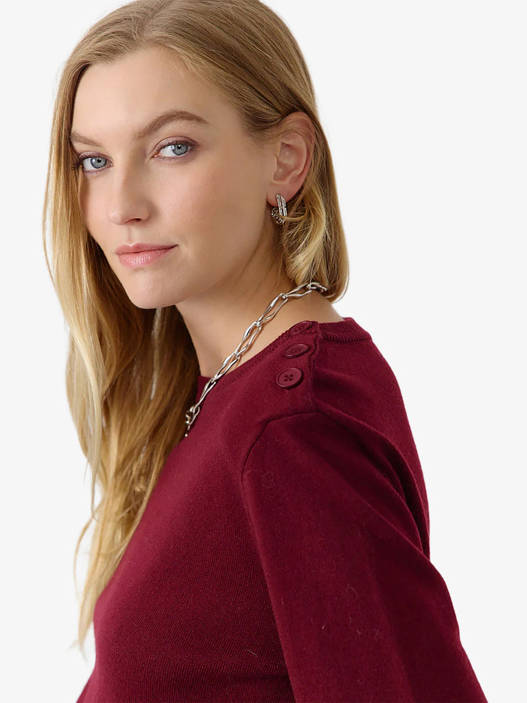 ARTLOVE maglia a maniche lunghe virginie donna bordeaux