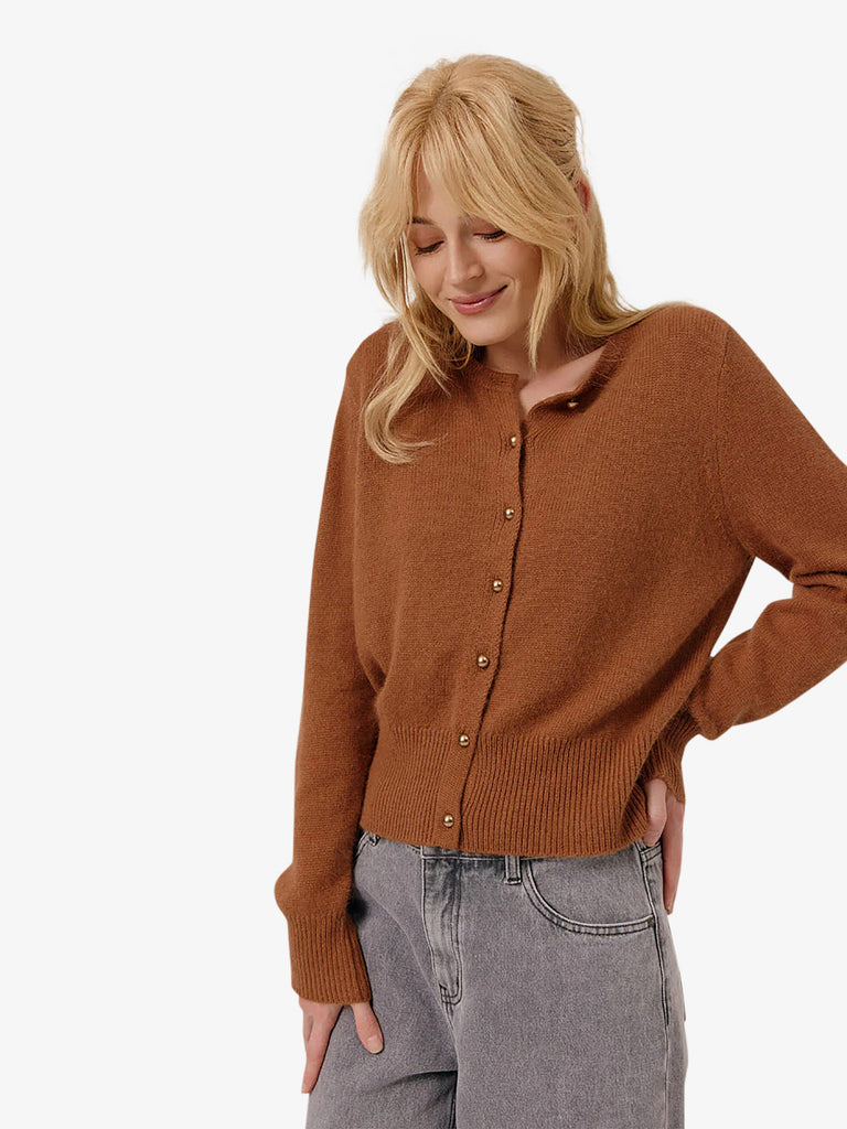 ARTLOVE cardigan centa donna beige