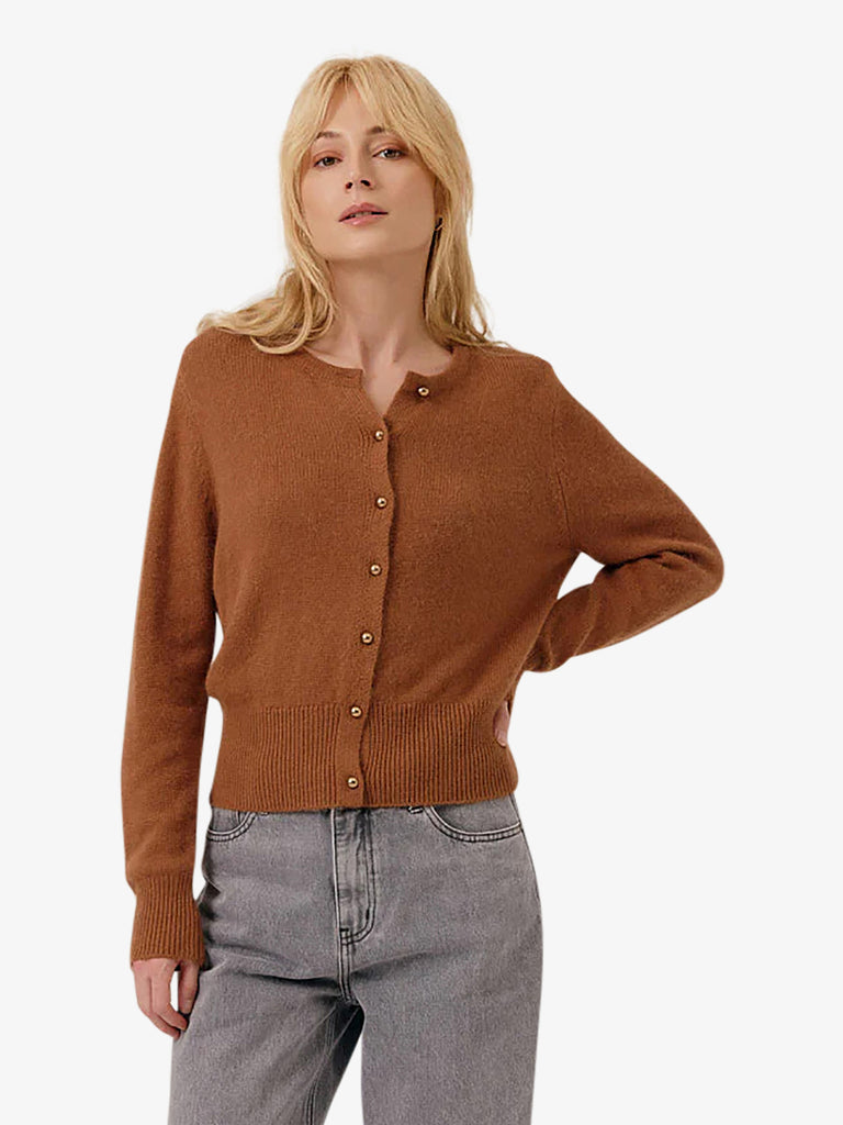 ARTLOVE cardigan centa donna beige