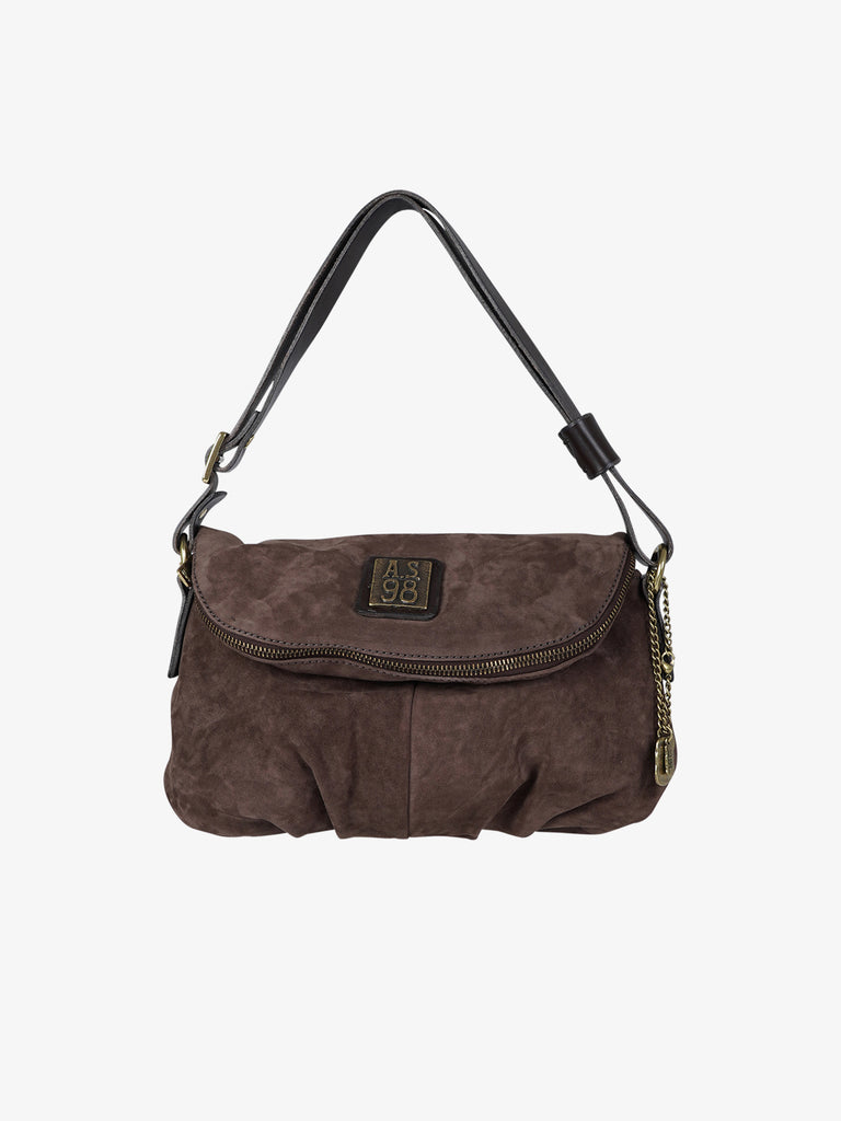 A.S.98 borsa a tracolla donna suzy pelle marrone
