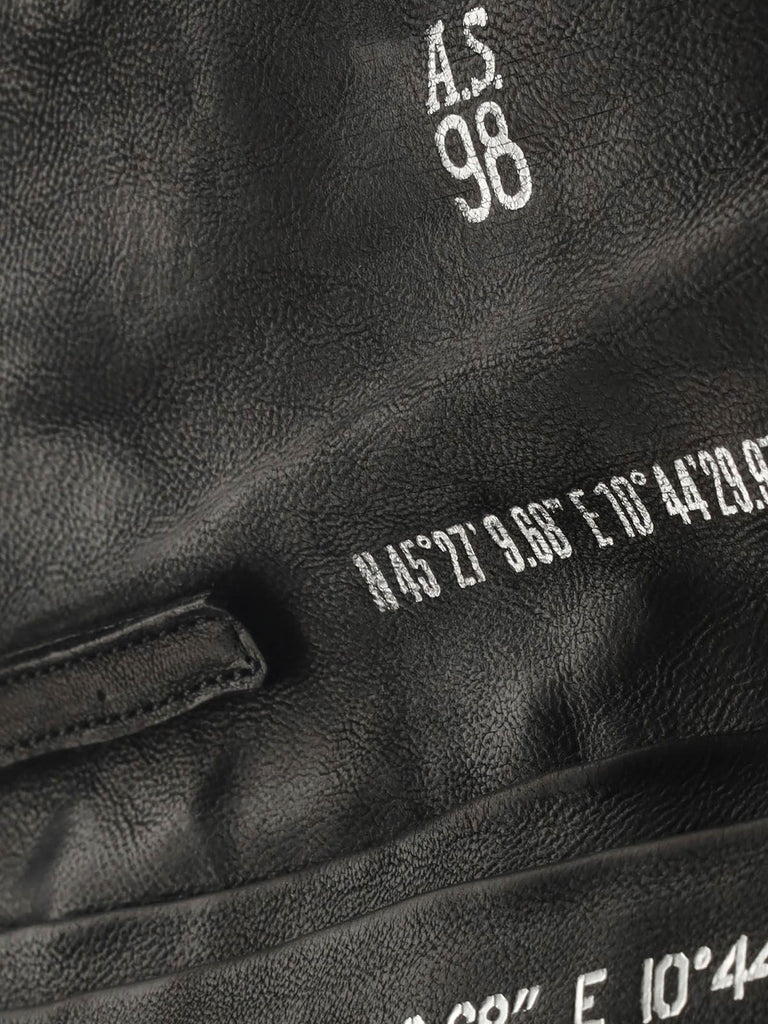 A.S.98 borsa a spalla donna leah pelle nero