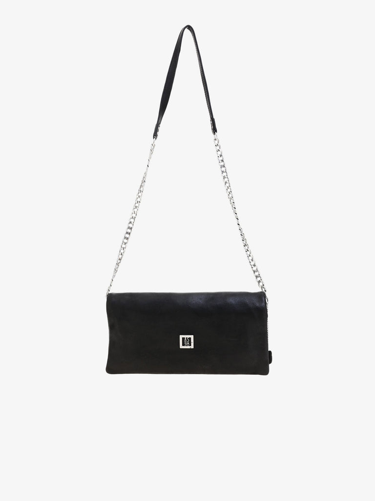 A.S.98 borsa a spalla donna leah pelle nero