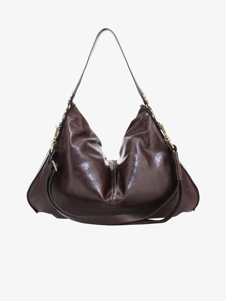 A.S.98 borsa a tracolla donna loya pelle marrone